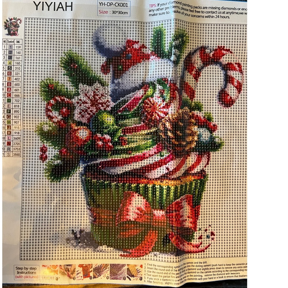 Yiyah Christmas Diamond Art 10x10